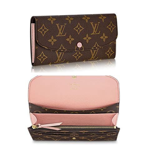 emilie louis vuitton purse|louis vuitton wallet pink interior.